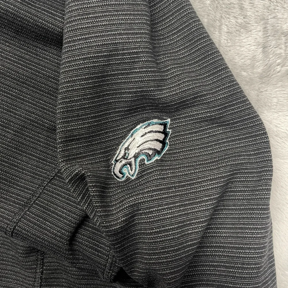 Philadelphia Eagles 1/4 Zip Pullover Mens XL Black Nike Golf NFL Football Sports